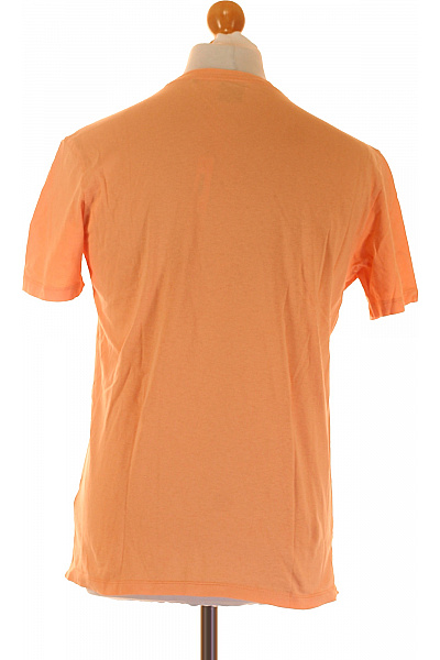 Pánské Tričko Oranžové Hugo Boss Second hand Vel. M