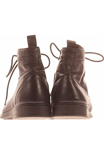 Pánské Kotníkové Boty Kožené Hnědé Vel. 43