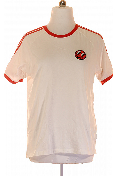 Pánské Tričko S Potiskem Bílé ADIDAS Vel. XL