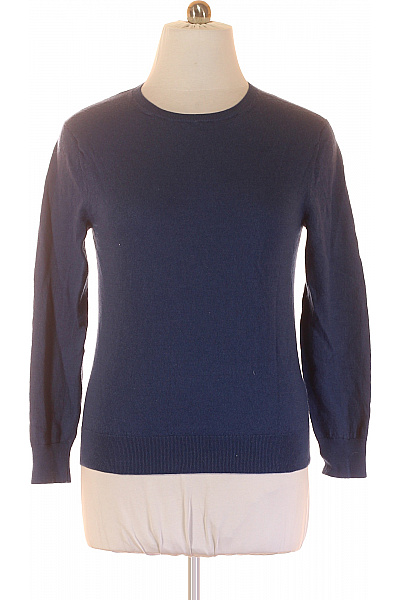 Dámský Svetr Meriný Modrý Vel. XL