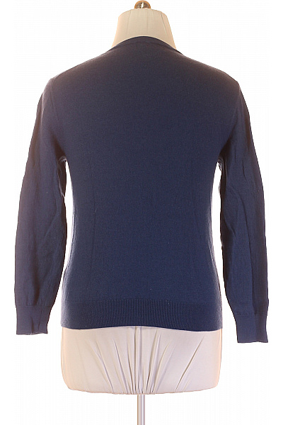 Dámský Svetr Meriný Modrý Vel. XL