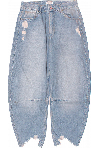 Roztrhané Dámské Džíny Modré Second Hand Vel. 29