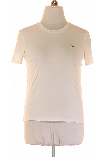 TOMMY HILFIGER Jednoduché Dámské Tričko Béžové Vel. L