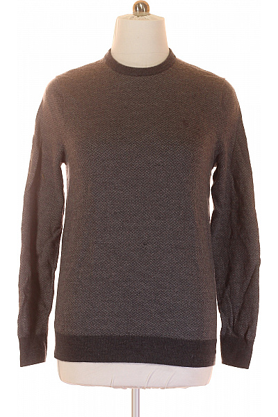 Pánský Svetr Vlněný Šedý Ralph Lauren Vel. L