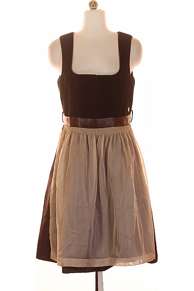 MARJO Společenské  Šaty Hnědé Second Hand Vel.  40