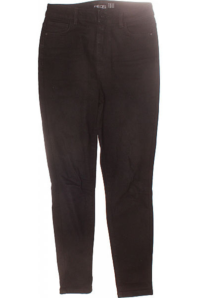 Dámské Džíny Černé PIECES Second Hand Vel. 30