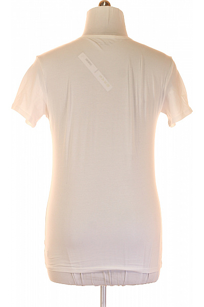 Jednoduché Pánské Tričko Bílé TOMMY HILFIGER Vel. L