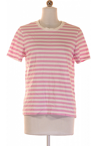 Dámské Tričko Růžové Second Hand Vel. S