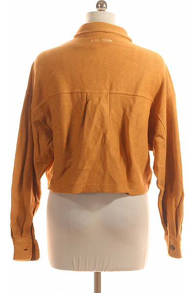 Krátký Dámský Kabát Hnědý Outlet Vel. 38