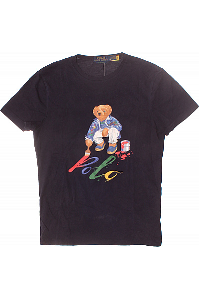 Ralph Lauren Dámské Tričko S Potiskem Modré Vel. S