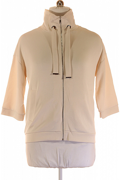 COMMA Dámská Mikina Rozepínací Béžová Vel. 44