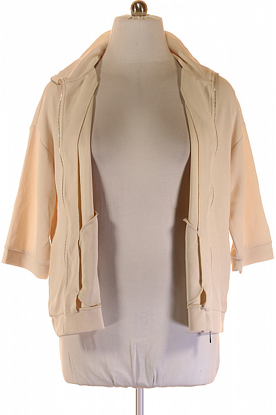 COMMA Dámská Mikina Rozepínací Béžová Vel. 44