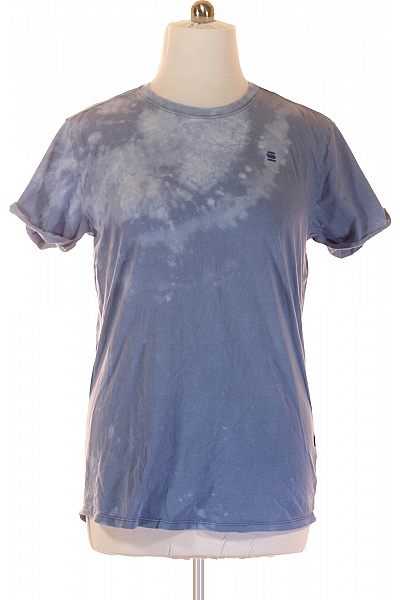 Jednoduché Pánské Tričko Modré G-Star Vel. L