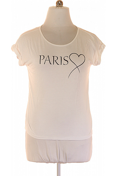 Dámské Tričko Bílé Lascana Vel.  40/42