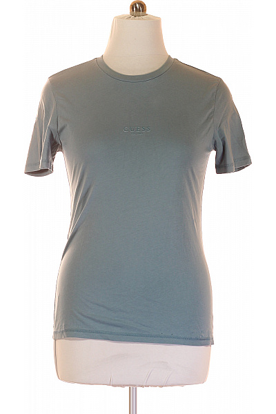 Jednoduché Pánské Tričko Zelené Guess Vel. L