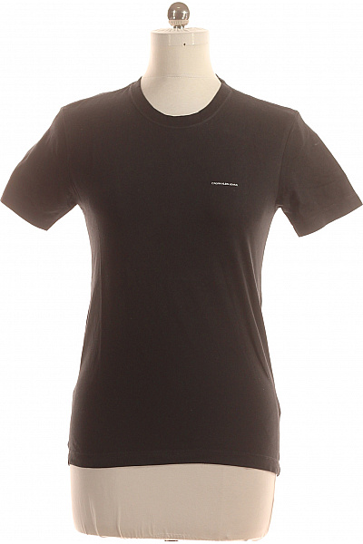 Jednoduché Dámské Tričko Černé Calvin Klein