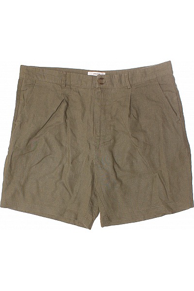 Dámské Kraťasy Lněné Khaki Vel. L