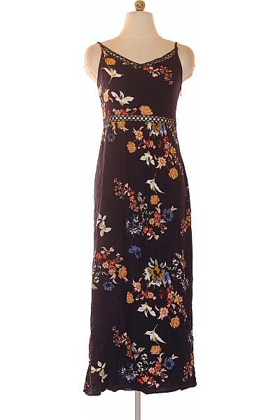 Dámské dlouhé květované šaty na ramínka letní boho Vel. 38 | Unimoda | obrázek 2