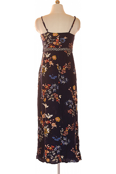 Dámské dlouhé květované šaty na ramínka letní boho Vel. 38 | Unimoda | obrázek 3