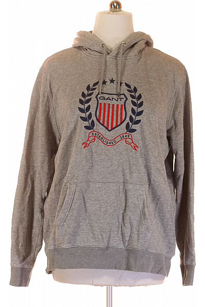 Pánská Mikina Bez Zapínání Šedá GANT