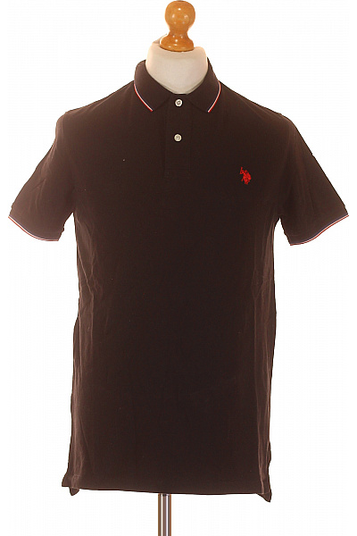 U.S.POLO ASSN. Pánské Tričko Černé Vel. M