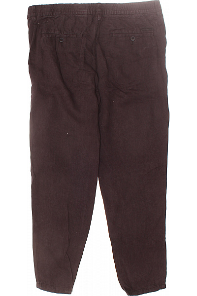 Pánské Chino Kalhoty Lněné Černé Esprit Vel. 34/32