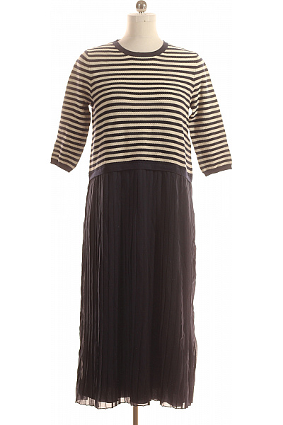 Esprit  Šaty Pletené Modré Vel. L