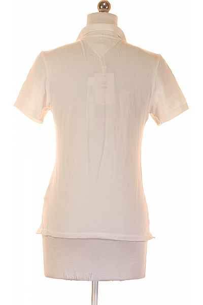 Dámské Polo Tričko Bílé TOMMY HILFIGER Second hand Vel. M