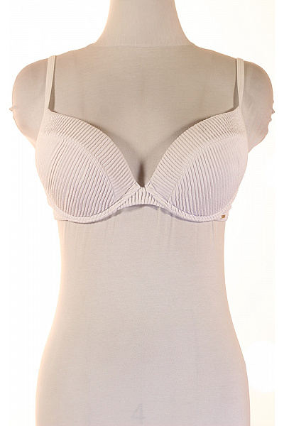 CENSURED Dámská žebrovaná plavková podprsenka push up bílá | CENSURED | obrázek 2