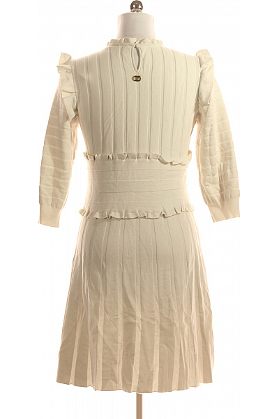 TWINSET  Šaty Pletené Béžové Vel. L