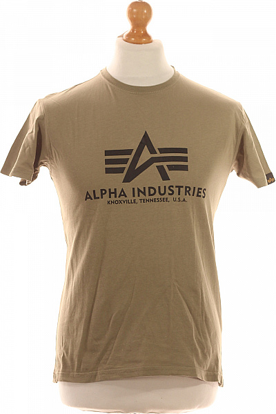 Alpha Industries Pánské Tričko Khaki Vel. S | Alpha Industries | obrázek 2