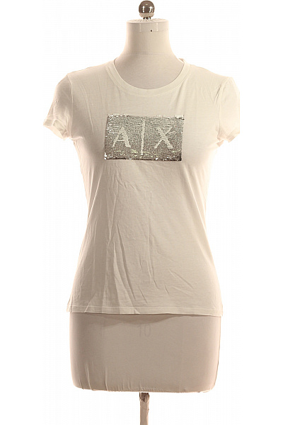 Dámské Tričko Bílé ARMANI Vel. M