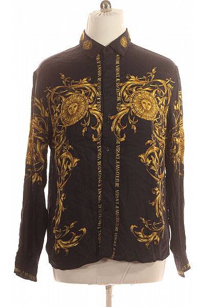 Vzorovaná Pánská Košile Černá VERSACE | VERSACE | obrázek 2