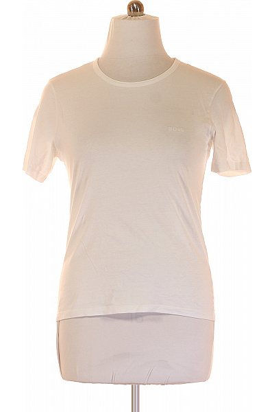 Jednoduché Pánské Tričko Bílé Hugo Boss Second Hand