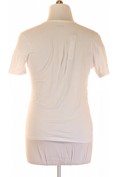 Jednoduché Pánské Tričko Bílé Hugo Boss Second hand