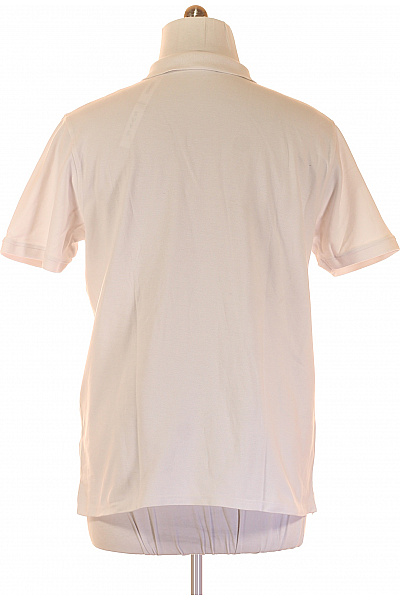 Pánské Tričko s Límečkem Bílé VERSACE Vel. XXL