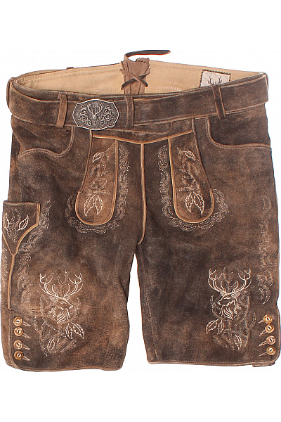 Stockerpoint Pánské Kraťasy Kožené Hnědé Vel. 48