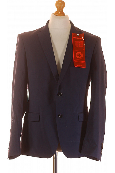Společenské Pánské Sako Modré Strellson Second Hand Vel. 52