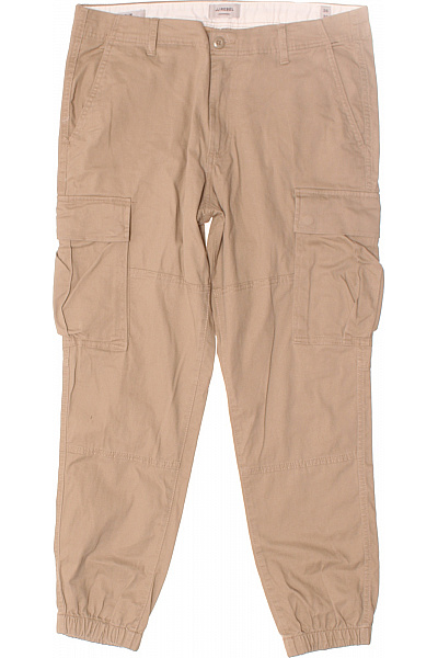 Pánské Kalhoty Béžové JACK & JONES Vel. 36/32