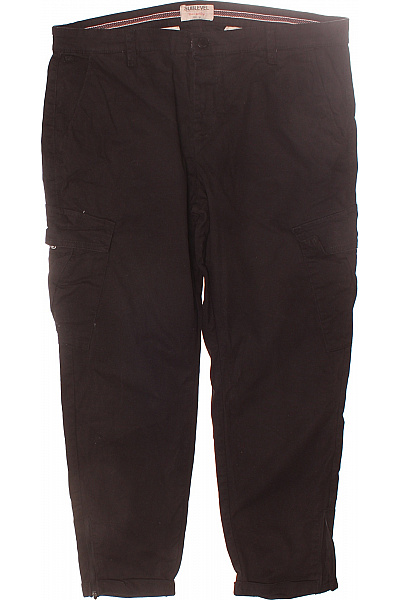 Pánské Kalhoty Kapsáče Černé Second Hand Vel. 38