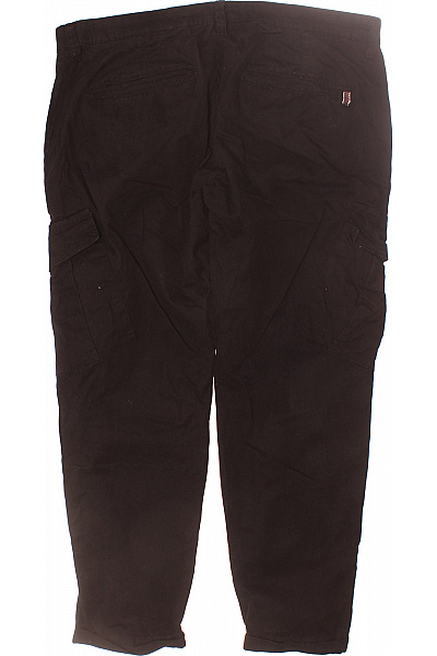 Pánské Kalhoty Kapsáče Černé Second hand Vel. 38