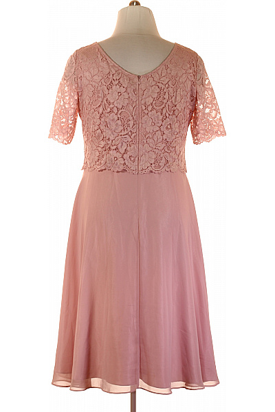  Šaty s Krajkou Růžové Vel.  46