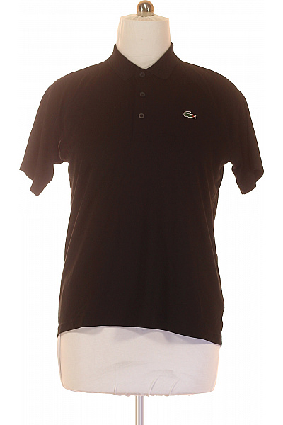 LACOSTE Pánské Tričko Černé Vel. L