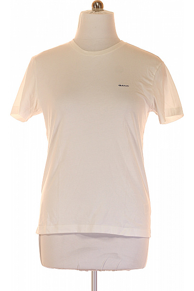 GANT Jednoduché Pánské Tričko Bílé Second hand Vel. XL