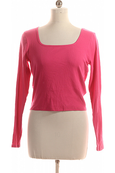 Hollister Dámské Tričko Růžové Second hand Vel. XL