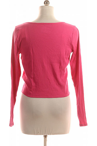 Hollister Dámské Tričko Růžové Second hand Vel. XL