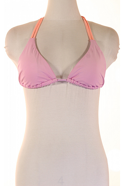 růžové dámské plavky trojúhelníkové za krk na zavazování moderní | Unimoda | obrázek 2