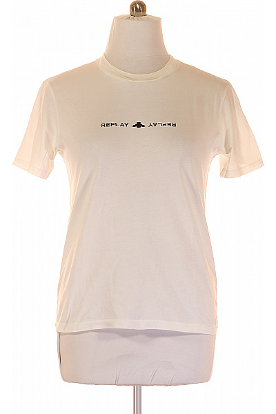 Pánské Tričko Bílé REPLAY Vel. M