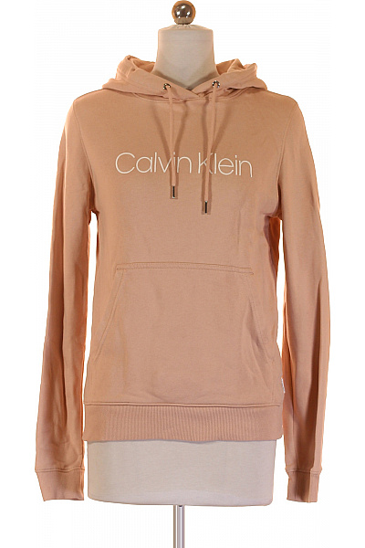 Dámská Mikina Bez Zapínání Růžová Calvin Klein Vel. XS