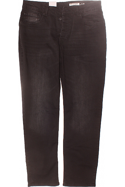 Pánské Rovné Džíny Černé REVIEW Second Hand Vel. 32/30